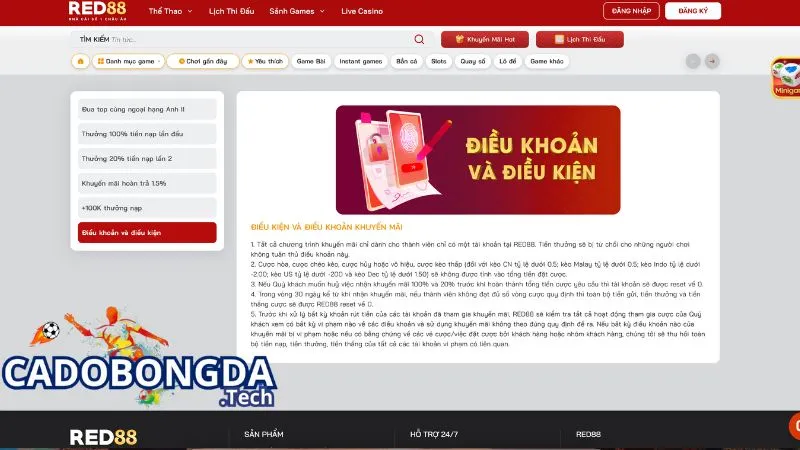 Những điều cần lưu ý khi tham gia khuyến mãi Red88
