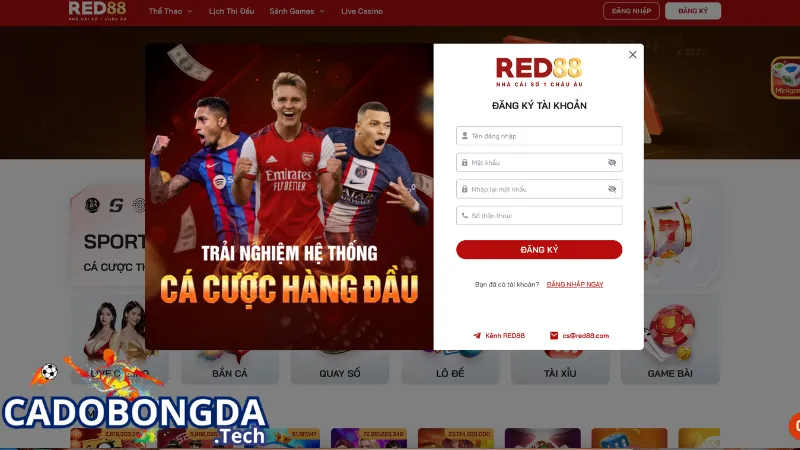 Hướng dẫn đăng ký nhà cái RED88 cho tân thủ