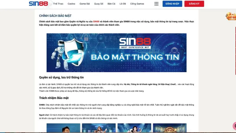 Những điều cần chú ý khi đăng ký Sin88