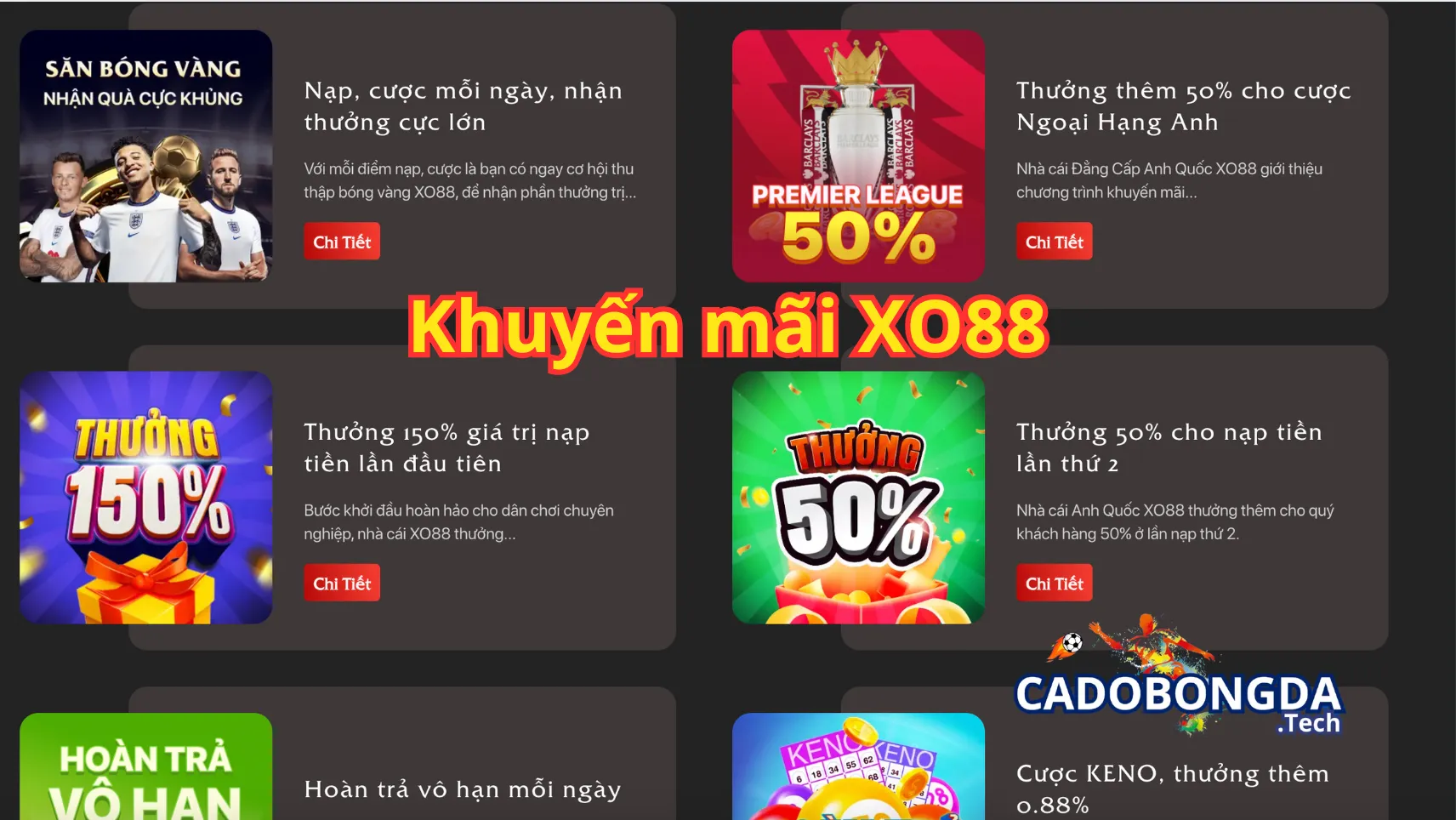 Khuyến mãi XO88 hoàn trả cược hàng ngày và hàng tuần