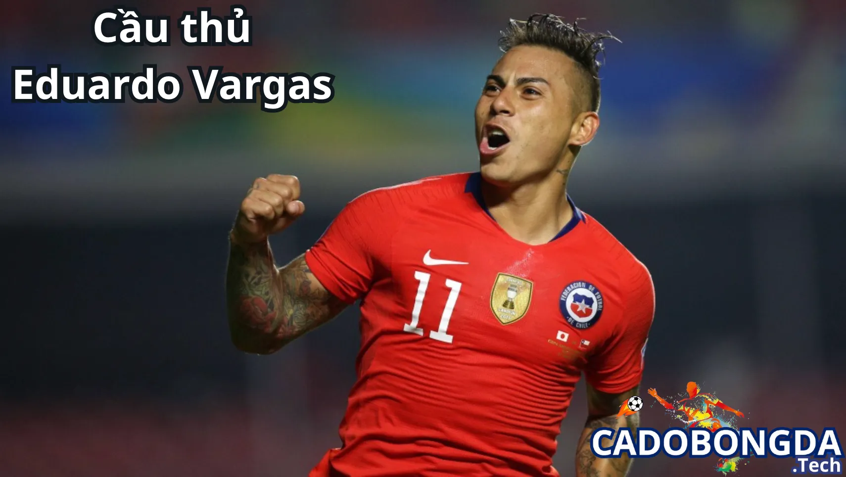 Eduardo Vargas trong màu áo đội tuyển quốc gia