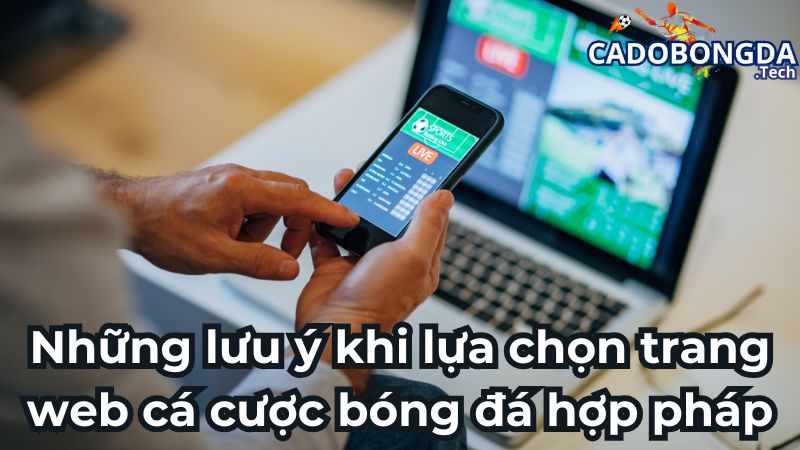 Những lưu ý khi lựa chọn trang web cá cược bóng đá hợp pháp