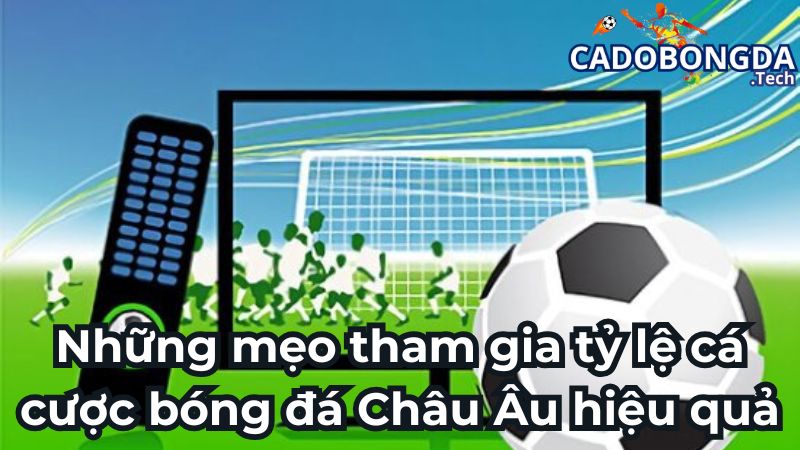 Những mẹo tham gia tỷ lệ cá cược bóng đá Châu Âu hiệu quả