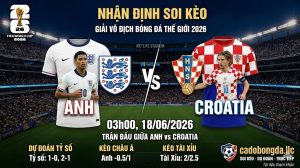 Nhận định soi kèo Anh vs Croatia 03h00 ngày 18/06/2026 – World Cup 2026
