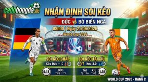 Nhận định soi kèo Đức vs Bờ Biển Ngà 03h00 ngày 21/06/2026