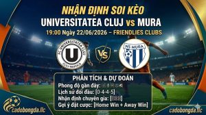 Nhận định soi kèo Universitatea Cluj vs Mura 19h 00 ngày 22/06/2026 – Friendlies Clubs